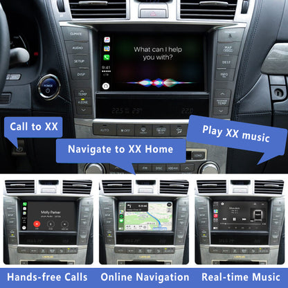 2006-2012 Lexus LS LS430 LS460 LS600 OEM Head Units Wireless Apple CarPlay & Android Auto Integration for Car