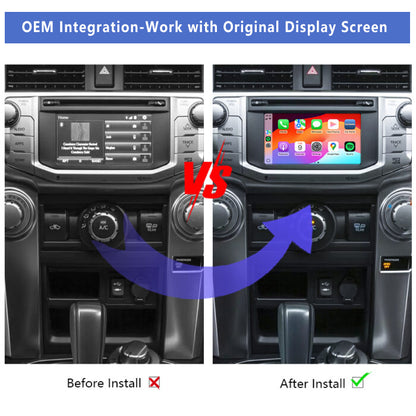 2014-2020 Toyota 4Runner OEM Wireless Apple CarPlay & Android Auto Integration for Car