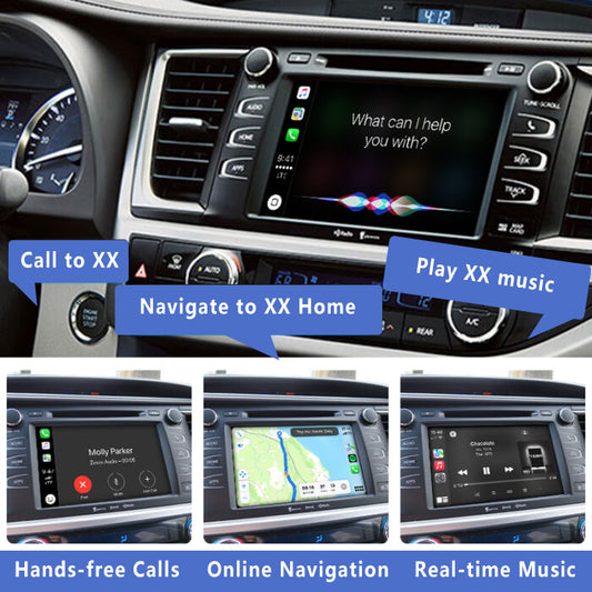 2014-2020 Toyota Highlander OEM Wireless Apple CarPlay Android Auto Integration for Car