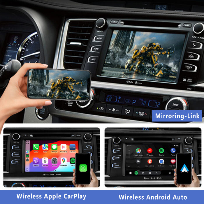 2014-2020 Toyota Highlander OEM Wireless Apple CarPlay Android Auto Integration for Car