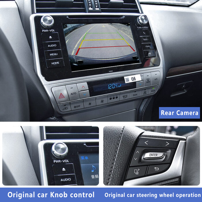 2018-2019 Toyota Prado Original Head Units Wireless Apple CarPlay and Android Auto Integration for Car