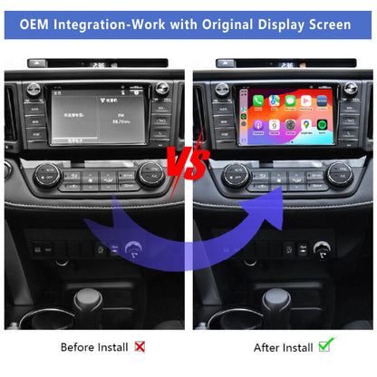 2014-2018 Toyota RAV4 Original Head Units Wireless Apple CarPlay Android Auto Integration for Car