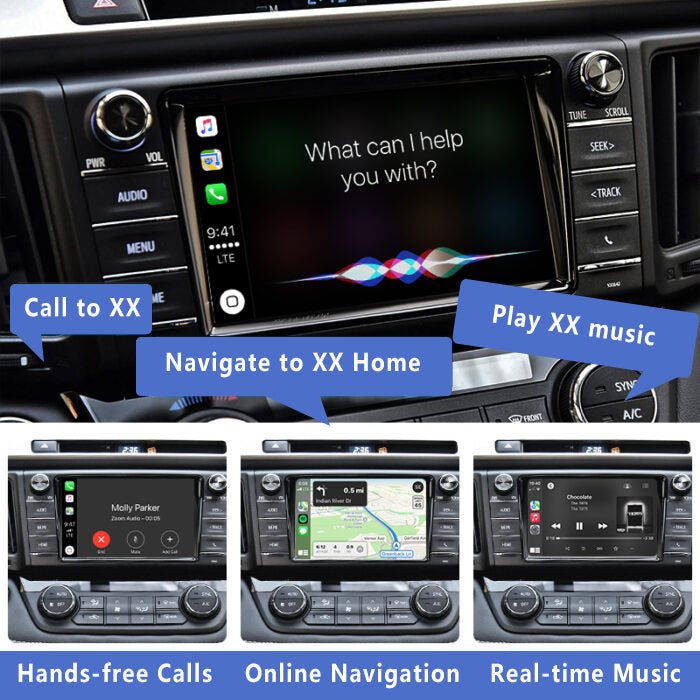 2014-2018 Toyota RAV4 Original Head Units Wireless Apple CarPlay Android Auto Integration for Car
