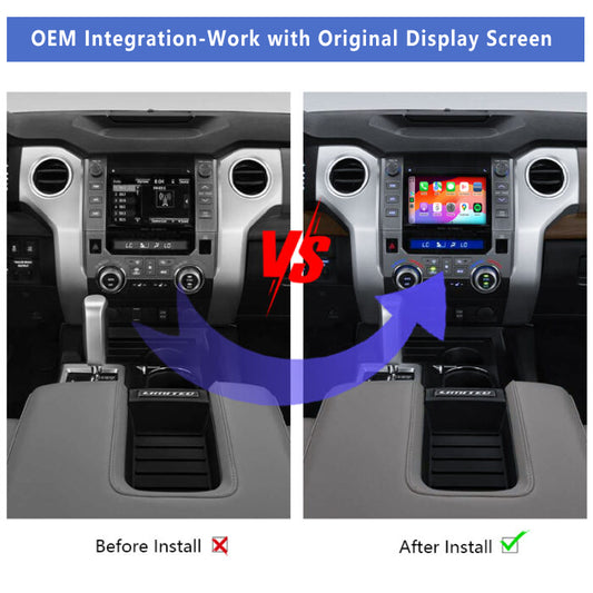 2014-2020 Toyota Tundra OEM Wireless Apple CarPlay Android Auto Integration for Car